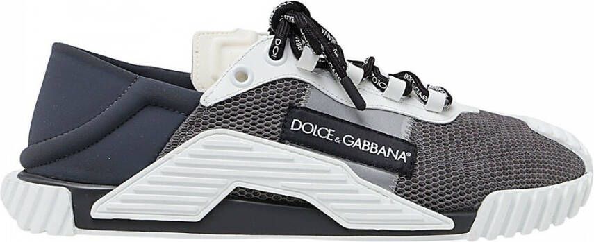Dolce & Gabbana NS1 Grijze en Off White Sneakers Gray