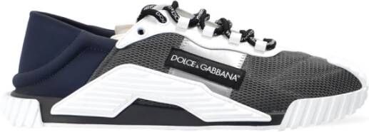 Dolce & Gabbana NS1 Grijze en Off White Sneakers Gray