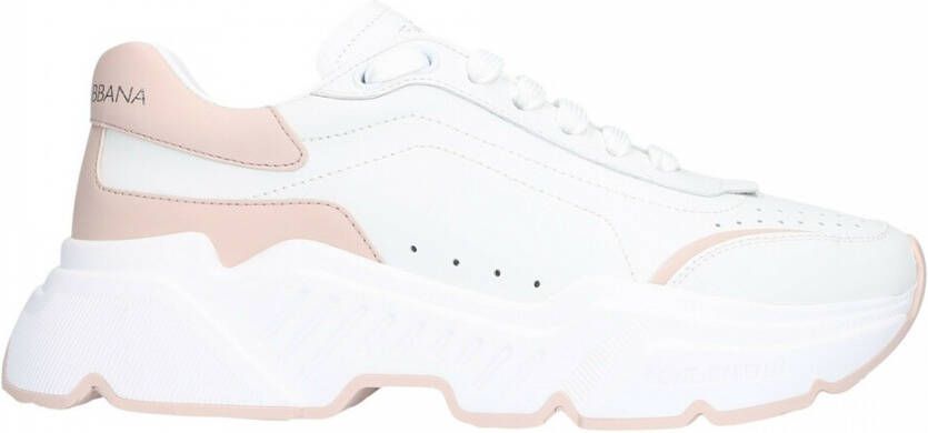 Dolce & Gabbana Daymaster Lage Sneaker van Kalbsleder White Dames