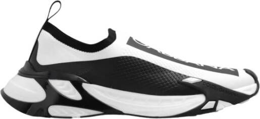 Dolce & Gabbana Witte Sneakers met Mesh Panelen Multicolor Heren