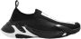 Dolce & Gabbana Zwarte Slip-On Sneakers met Ultralichte Zool en Stretch Mesh Design Black Dames - Thumbnail 1