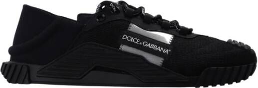 Dolce & Gabbana Sneakers met logo Zwart Heren