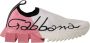 Dolce & Gabbana Pink White Logo Sorrento Sneakers Multicolor Dames - Thumbnail 2