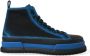 Dolce & Gabbana Canvas High Top Sneakers Zwart Blauw Black Heren - Thumbnail 1
