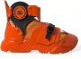 Dolce & Gabbana Oranje Multi Panel High Top Sneakers Orange Heren - Thumbnail 12