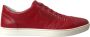 Dolce & Gabbana Rode Leren Lage Top Sneakers Red Heren - Thumbnail 10