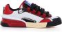 Dolce & Gabbana Rode witte en zwarte leren sneakers Multicolor Heren - Thumbnail 1