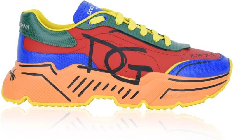 Dolce & Gabbana Multicolor Lage Sneakers Daymaster Stijl