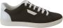 Dolce & Gabbana Witte en Groene Leren Low Top Sneakers Black - Thumbnail 2