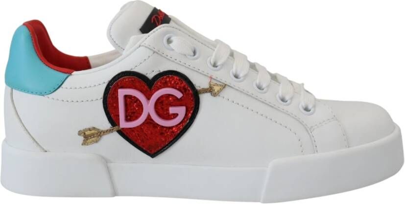 Dolce & Gabbana Leren Sneakers voor Dames Stijlvol en Praktisch White Dames - Foto 2