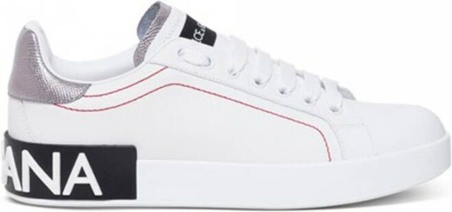 Dolce&Gabbana Low-Top Sneakers Portofino' Sneakers – White And Black in wit