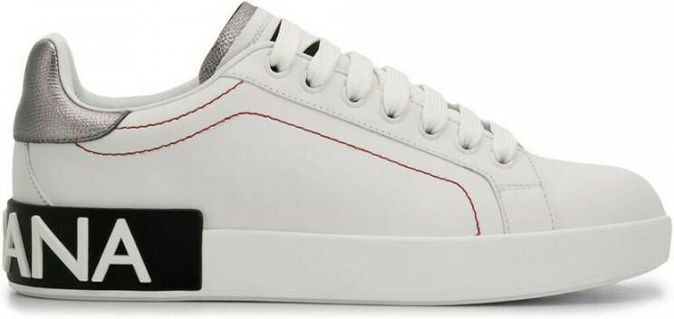 Dolce&Gabbana Low-Top Sneakers Portofino' Sneakers – White And Black in wit