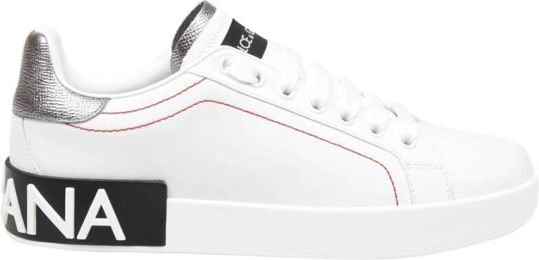 Dolce&Gabbana Low-Top Sneakers Portofino' Sneakers – White And Black in wit
