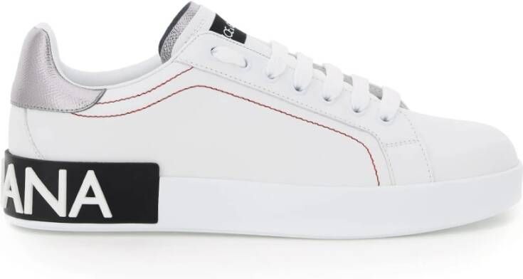 Dolce&Gabbana Low-Top Sneakers Portofino' Sneakers – White And Black in wit