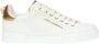 Dolce & Gabbana Witte leren sneakers met gouden en witte logo-applicaties White Dames - Thumbnail 1