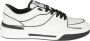 Dolce & Gabbana Nieuwe Roma Sneakers Leer Zwart Wit White Heren - Thumbnail 8