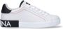 Dolce & Gabbana Leren lage sneakers met contrasterende inzetstukken White Heren - Thumbnail 1
