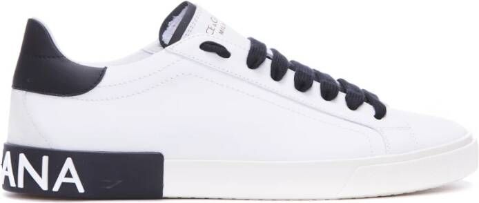 Dolce & Gabbana Heren Portofino Vintage Sneaker Wit White Heren