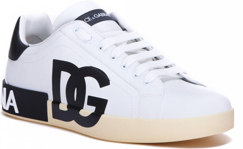 Dolce & Gabbana Portofino sneakers met logo-print White Heren - Foto 2