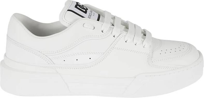 Dolce & Gabbana Nieuwe Roma Sneakers met Geperforeerde Details White Heren