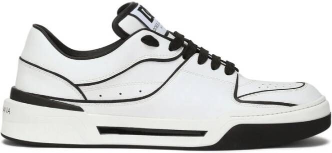 Dolce & Gabbana Nieuwe Roma Sneakers met Contrasterende Details White Heren