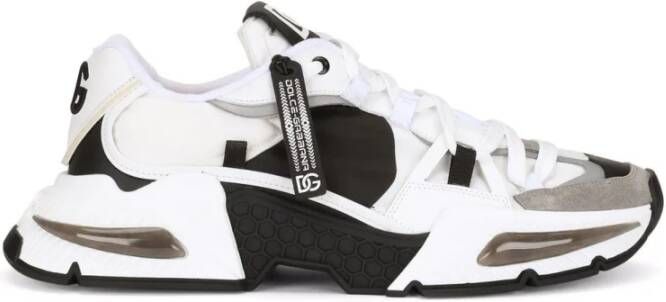 Dolce & Gabbana Multigekleurde sneakers met reliëf en monogramdetails Black Heren
