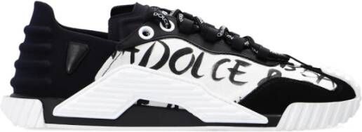 Dolce & Gabbana Mixed-materials NS1 slip-on sneakers with logo print