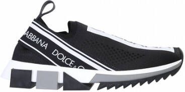 Dolce & Gabbana Zwarte Slip-On Sneakers Sorrento Stijl Black