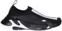Dolce & Gabbana Zwarte Slip-On Sneakers met Ultralichte Zool en Stretch Mesh Design Black Dames - Thumbnail 1