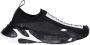 Dolce & Gabbana Zwarte Slip-On Sneakers met Ultralichte Zool en Stretch Mesh Design Black - Thumbnail 1