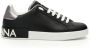 Dolce & Gabbana Portofino Leren Sneakers met Contrasterende Inzet Black Heren - Thumbnail 12