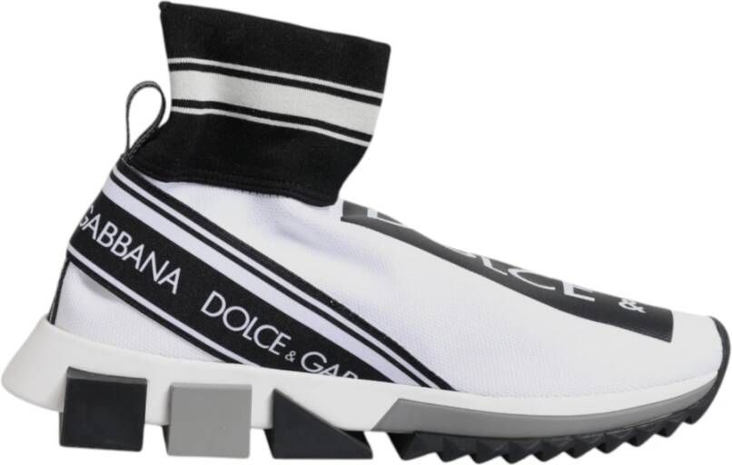 Dolce & Gabbana Slip-On Sok Sneakers met Gekerfde Zool