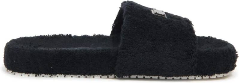 Dolce & Gabbana Schuivers met zwarte slides Black Heren