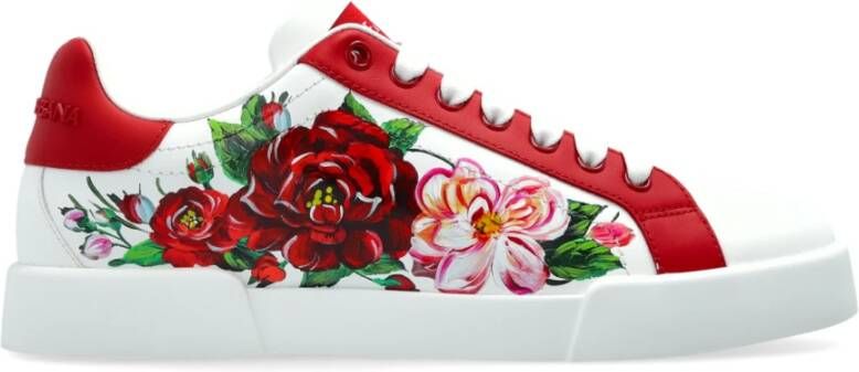 Dolce & Gabbana Sportschoenen met bloe motief