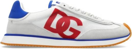 Dolce & Gabbana Sportschoenen met logo Gray Dames
