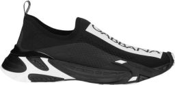 Dolce & Gabbana Monochrome Slip-On Mesh Sneakers Black Heren
