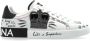 Dolce & Gabbana Portofino Leren Sneakers met Borduurwerk Multicolor Heren - Thumbnail 5