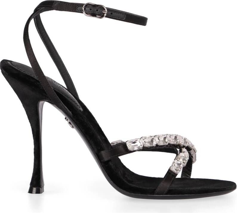 Dolce & Gabbana Zwarte Sandalen voor Vrouwen Elegante Stijl Black Dames