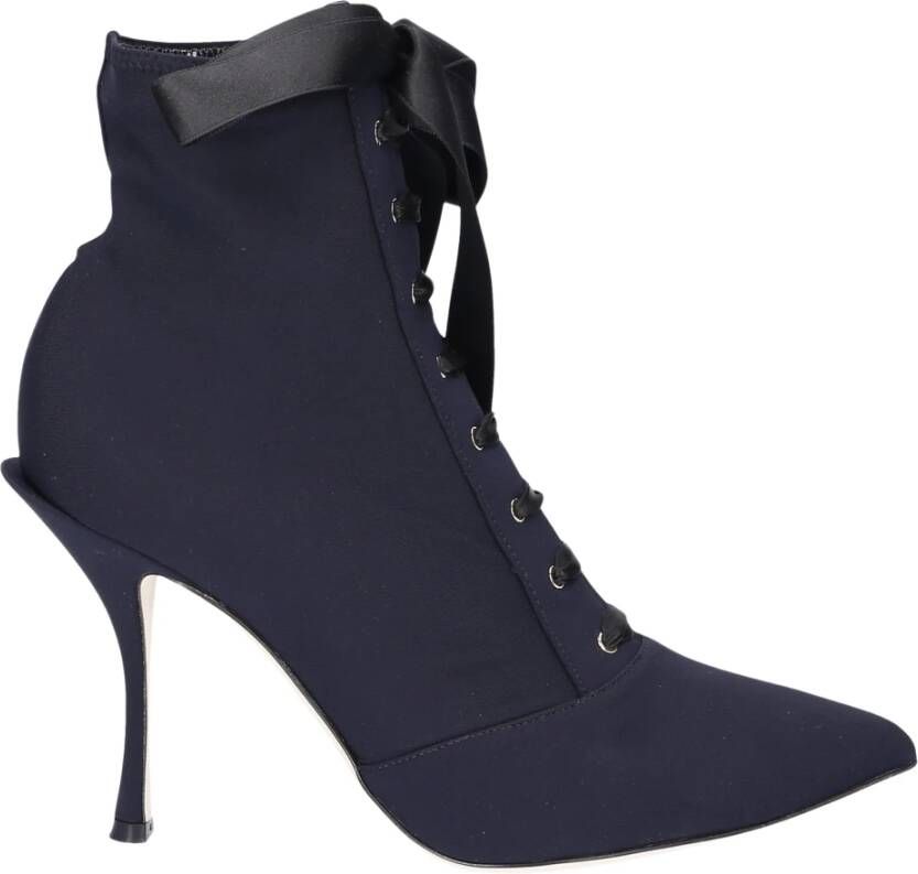 Dolce & Gabbana Prachtige Zwarte Enkellaarzen Ss22 Black Dames