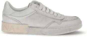 Dolce & Gabbana Stijlvolle Leren High-Top Sneakers