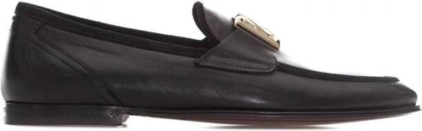 Dolce & Gabbana Zwarte Loafer Schoenen Elegante Iconische Stijl Black Heren