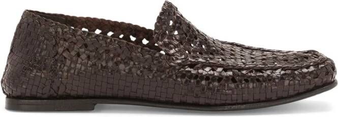 Dolce & Gabbana Stijlvolle Loafers voor Mannen Brown Heren