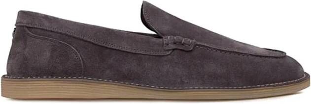 Dolce & Gabbana Stijlvolle Loafers met Uniek Ontwerp Gray Heren