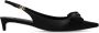 Dolce & Gabbana Zijden slingback pumps met strikdetail Black Dames - Thumbnail 1