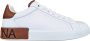 Dolce & Gabbana Portofino sneaker van kalfsleer met logo - Thumbnail 1