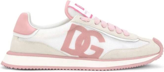 Dolce & Gabbana Witte Sneakers Versterkte Neus Veters Multicolor Dames - Foto 5