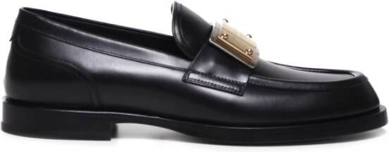 Dolce & Gabbana Stijlvolle zwarte platte schoenen Black Heren