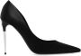 Dolce & Gabbana Elegante Zijde Blend Stiletto Hak Schoenen Black Dames - Thumbnail 6