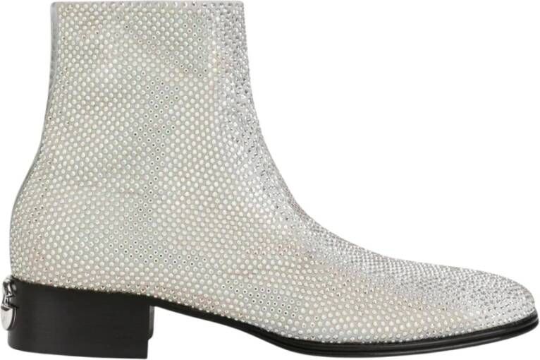 Dolce & Gabbana Strass Rits Heren Booties