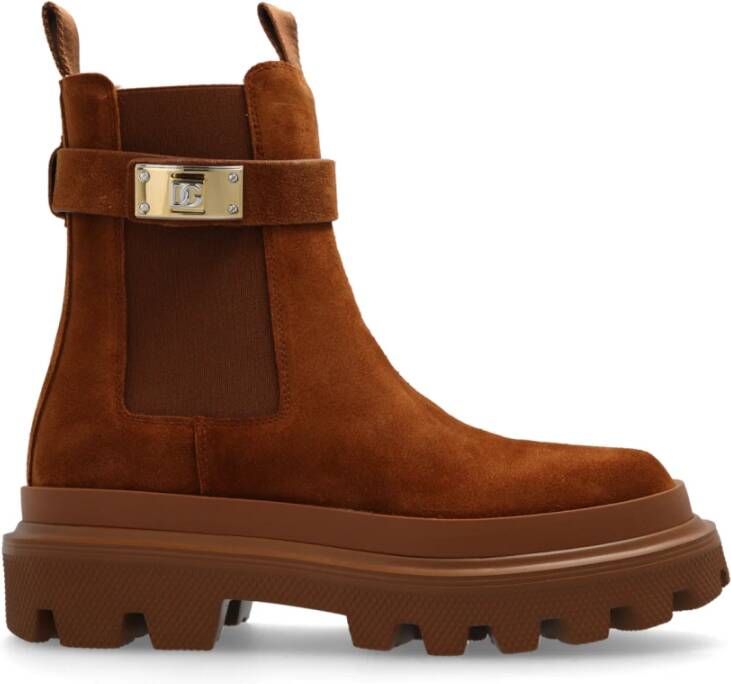 Dolce & Gabbana Suede Chelsea laarzen